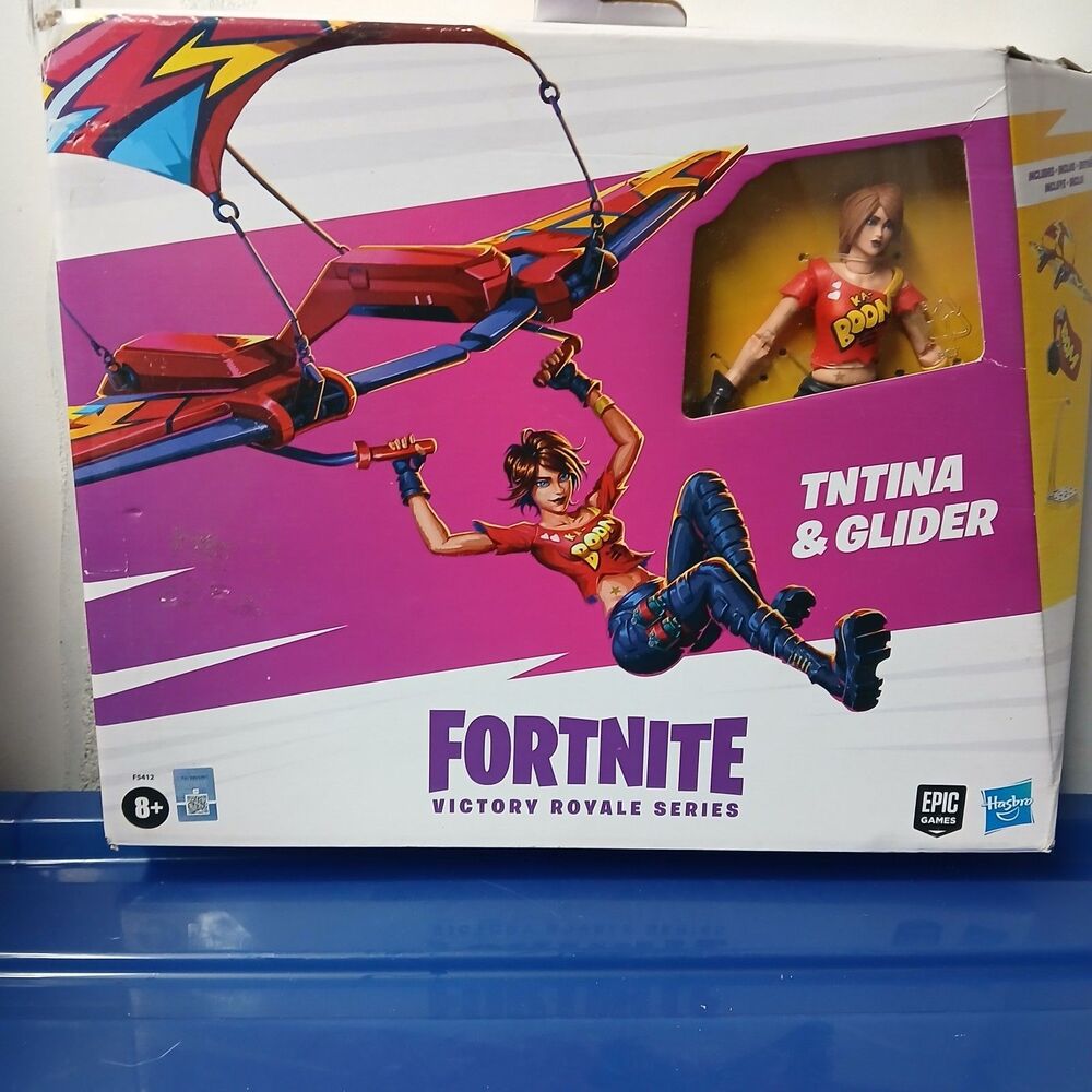 Hasbro Fortnite TnTina with Glider 6″ Action Figure F5412 UPC 5010993969777 NEW